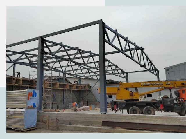 Строительство цехов в Артёме