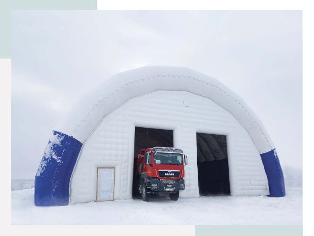 Мобильные ангары в Артёме