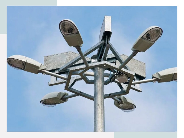 Монтаж осветительных мачт в Артёме