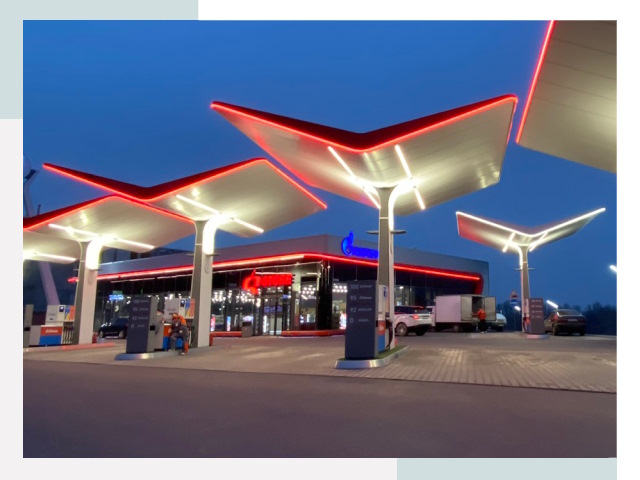 Навесы для АЗС в Артёме