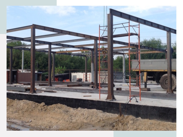 Фундамент для ангаров в Артёме