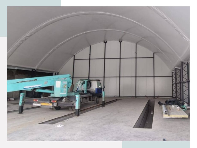 Внутреннее оснащение ангаров в Артёме