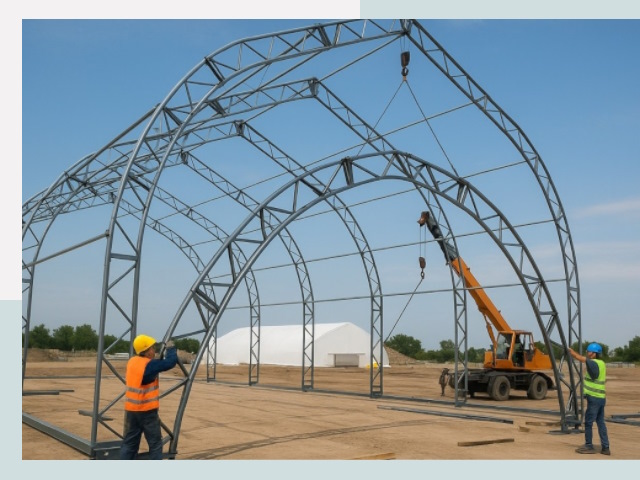 Монтаж ангаров в Артёме от 622 руб. - Надежно и быстро